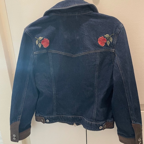 Abercrombie x Kemo Sabe Embroidered Denim Zip-Up Jacket M NWOT - Picture 4 of 4